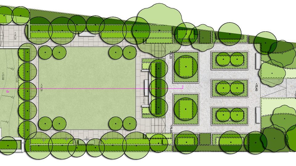 landscape design london formal concept plan