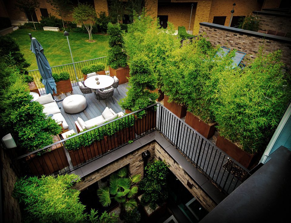 split level roof terrace courtyard design concept landscape 1 1